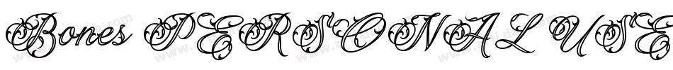 Bones PERSONAL USE O字体转换